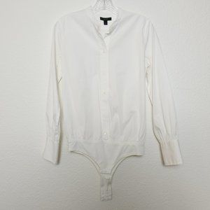 J.Crew white cotton Bodysuit